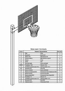 Basketbalový koš Amsterdam 664