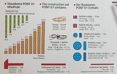 Dřevěná stavebnice PONY 01