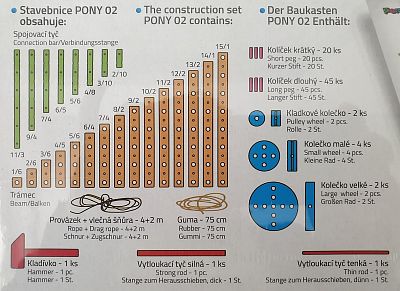 Dřevěná stavebnice PONY 02