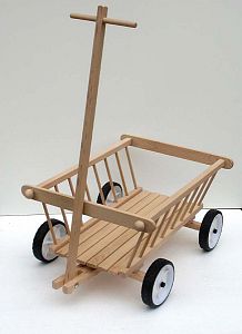 Dřevěný vozík pro děti – žebřiňák velký