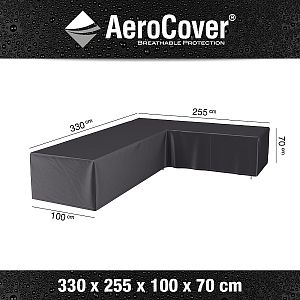 Ochranný obal na rohovou sedačku 7947 Aerocover 330x255x100 v.70 cm pravý roh