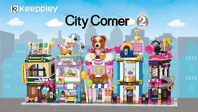 Qman City Corner C0109 Obchod Teddy Bear 281 dielov