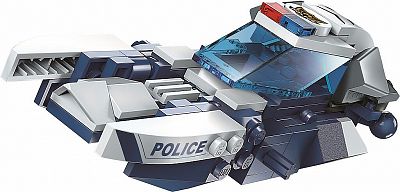 Qman Trans Collector 1407 Transformer a policajné vozidlá sada 6 v 1