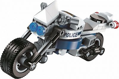 Qman Trans Collector 1407 Transformer a policejní vozidla sada 6 v 1