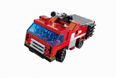 Qman Trans Collector 1416 Transformer a hasičské vozidlá sada 6 v 1