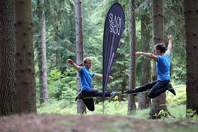 Slackline set TRICK 20 m, šíře 50 mm VÝPRODEJ