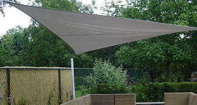 Stínící plachta - nepromokavý trojúhelník 4 m (slunečník) VÝPRODEJ