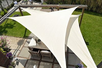 Stínící plachta - trojúhelník pravoúhlý 5 x 5 x 7,1 m (slunečník)