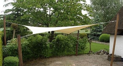 Vadný kus stínící plachta - čtverec 5 m (slunečník) antracit