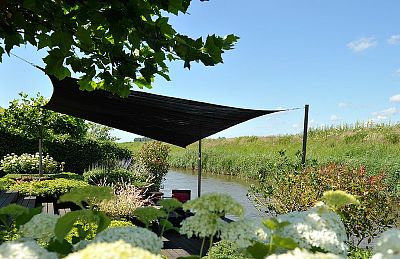 Vadný kus stínící plachta - čtverec 5 m (slunečník) antracit