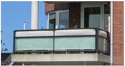 Zástěna na balkónové zábradlí 500x80 cm VÝPRODEJ